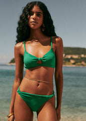 Calme Absolu Bikini Bottoms - Sézane x Ysé - Bright Green