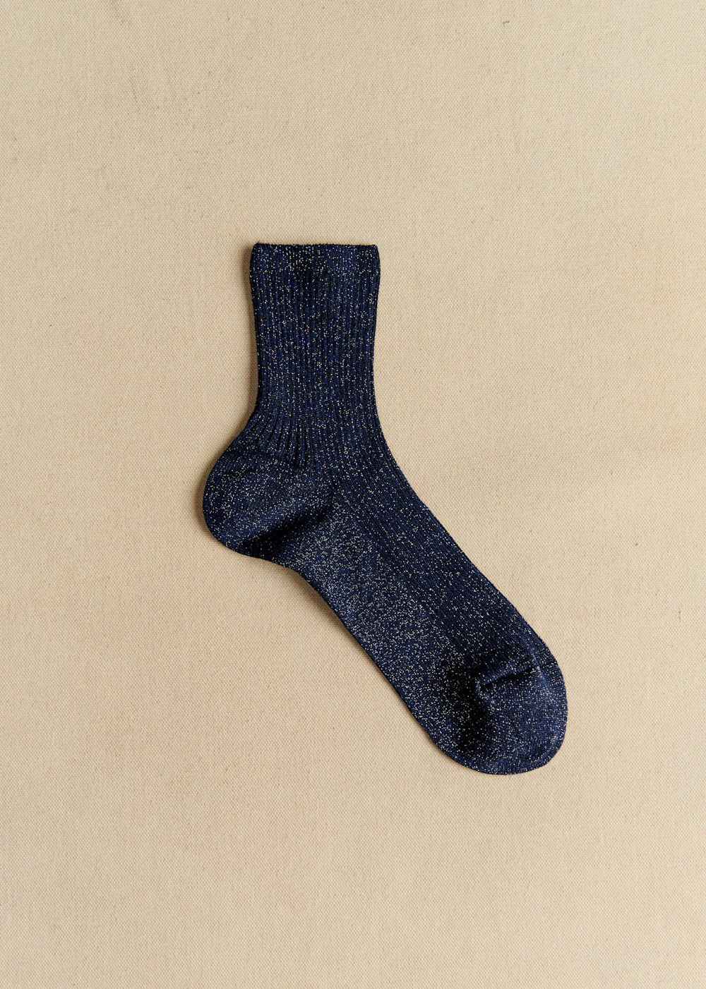 Lurex Socks - Navy