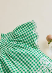 Nolane Blouse - Green Gingham