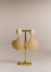 Valeria Earrings - Natural Beige