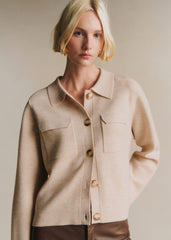 Betty Cardigan - Mottled Beige