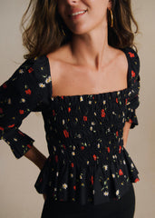 ALINE Blouse - Poppy Print