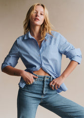 Tomboy Shirt - Blue Stripes