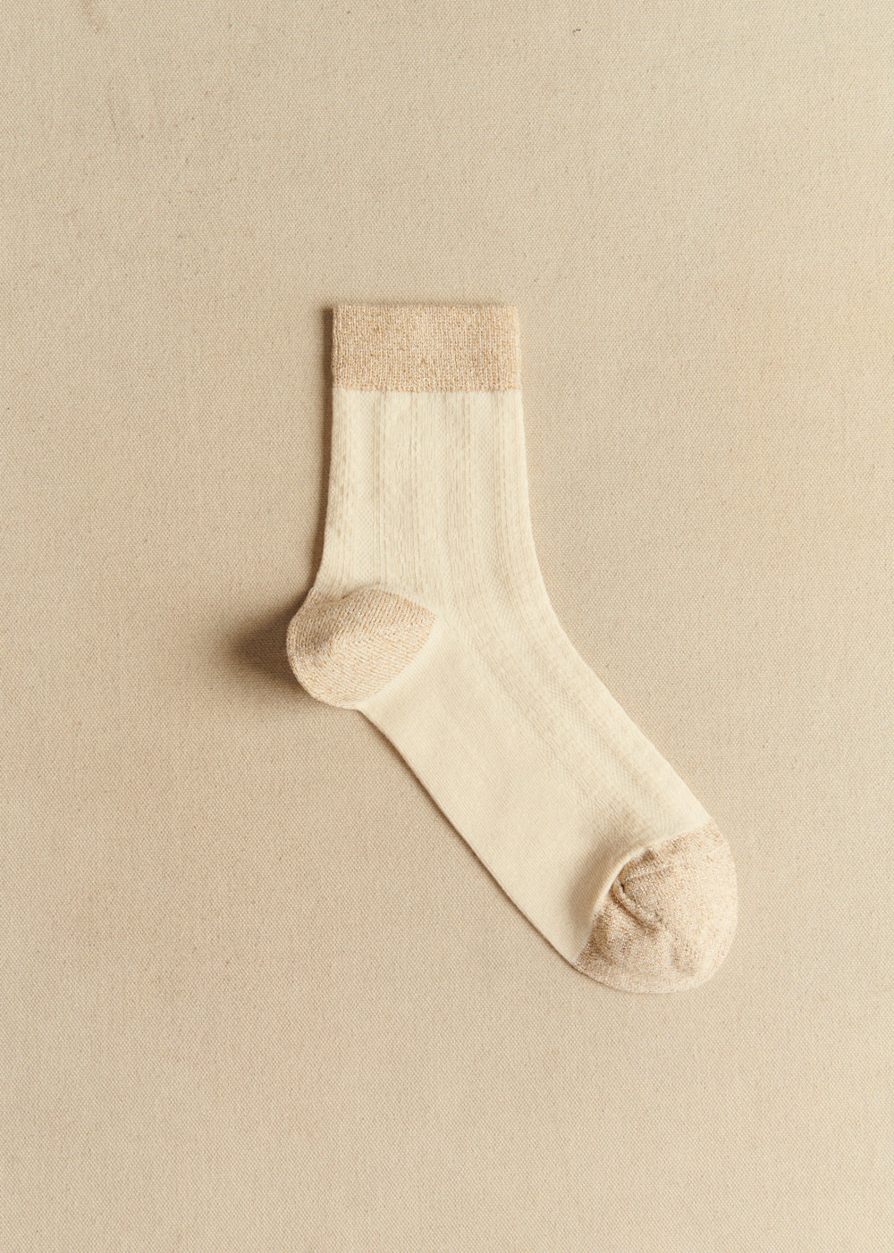 Bianca Socks - Ecru Gold