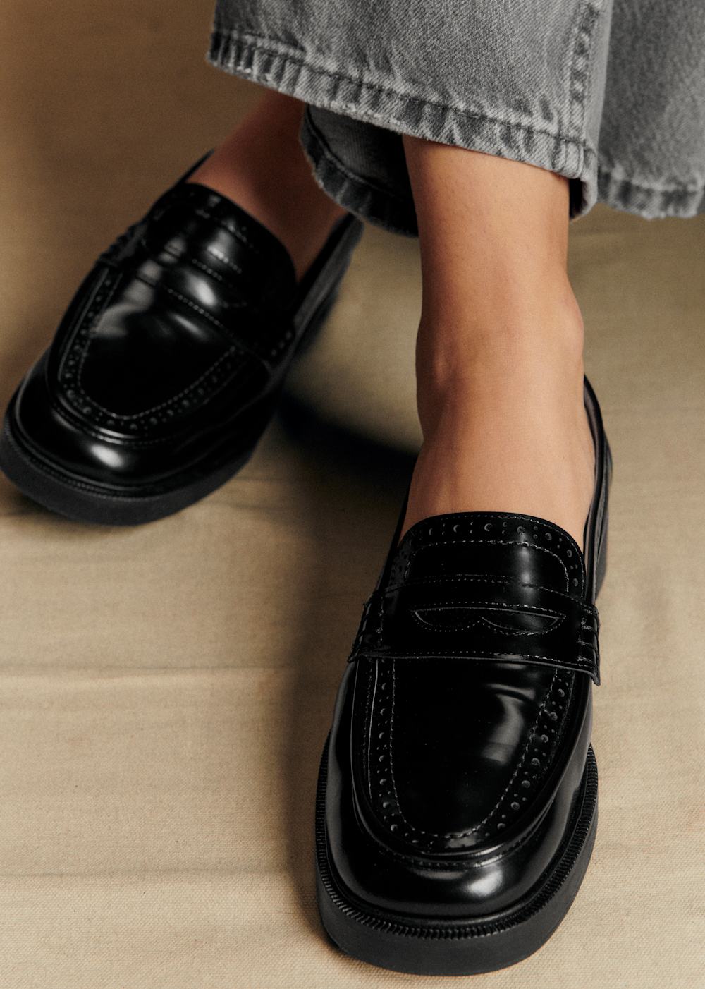 Adam Loafers - Glossy Black