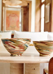 Florence Girod - Salad Bowl - Large Model Mixed Earth