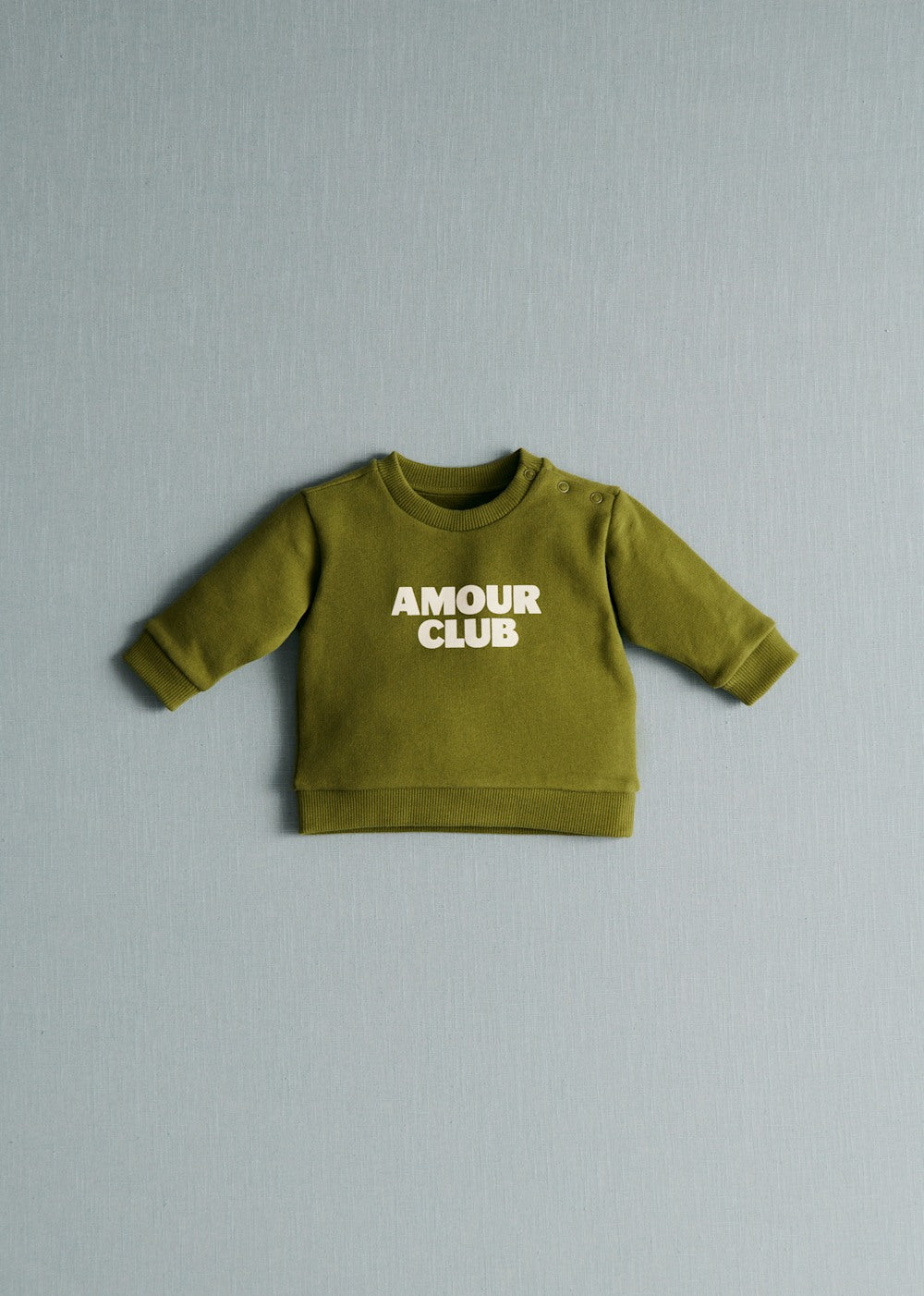 Amour club Bébé Sweat-Shirt - Olive Ecru