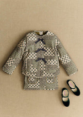 Sari Coat - Petit Sézane x Antoinette Poisson - Dominote Patchwork Print