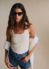 Juan Top - Cream Pointelle