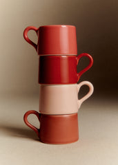 Set of 4 espresso cups - Pink