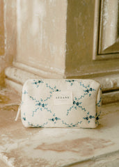 Make-up Bag - Ecru Flowers