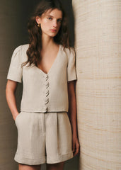 Dogan Shorts - Mottled Beige