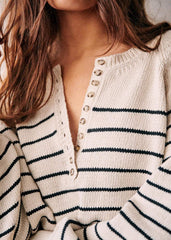 Léontine Jumper - Ecru Navy