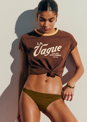 La vague T-Shirt - Chestnut Cream Orange