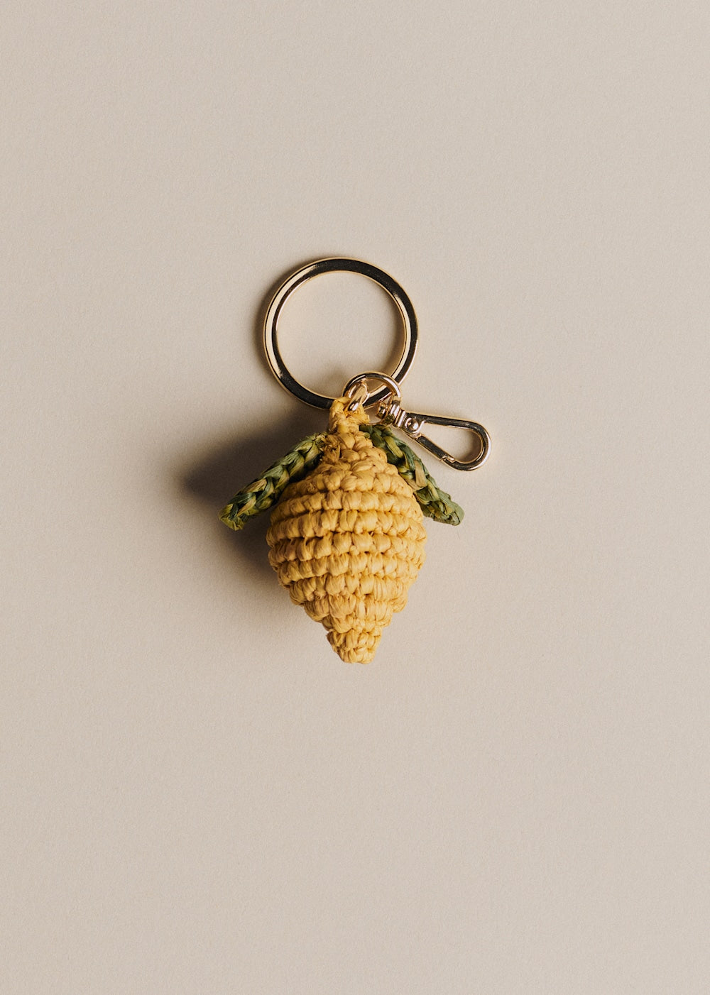Lemon Bag Accessory - Yellow Raffia