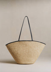 Maia Basket - Natural Black Raffia