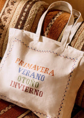 Totebag Lucía Vergara - Ecru