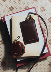 Lilou Card Holder - Glossy Chocolate