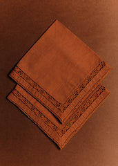 Set of 2 embroidered napkins - Sienna