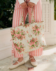 Sézane x Andión Tote bag - Pink Flowers
