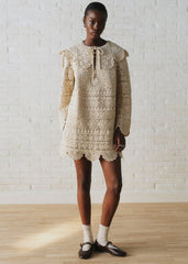 Valya Dress - Sézane x SEA NY - Ecru Guipure Lace