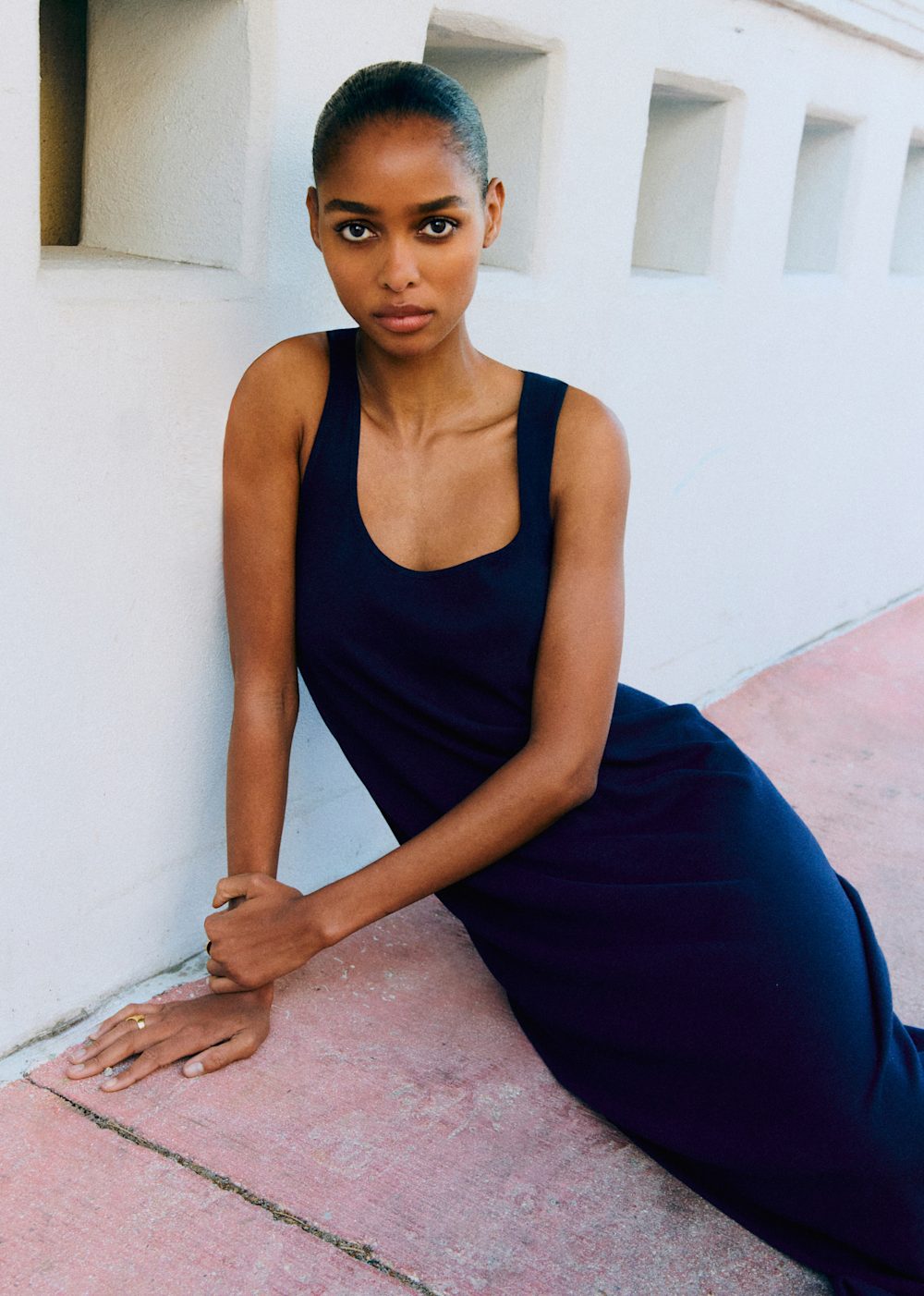 Serena Dress - Navy