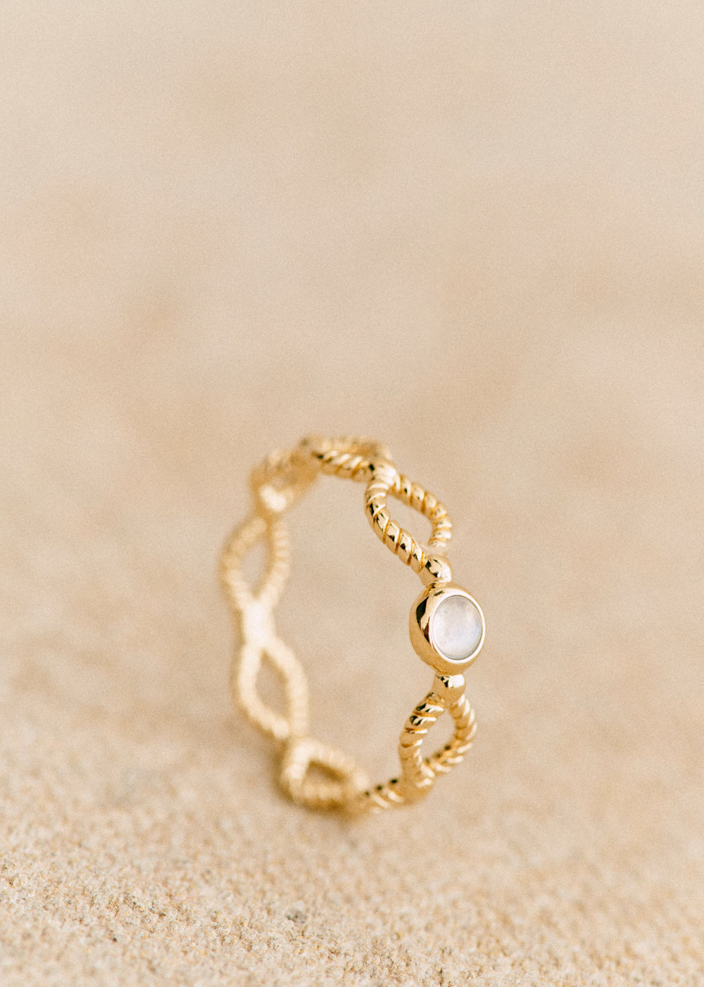 Constance Ring - Golden Ecru