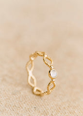 Constance Ring - Golden Ecru