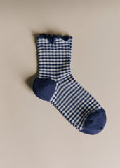 Vichy Socks - Navy Blue