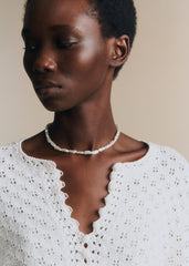 Ludmilla Necklace - Mother Of Pearl Pendant