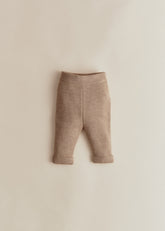 Boris Knit Trousers - Mottled Beige