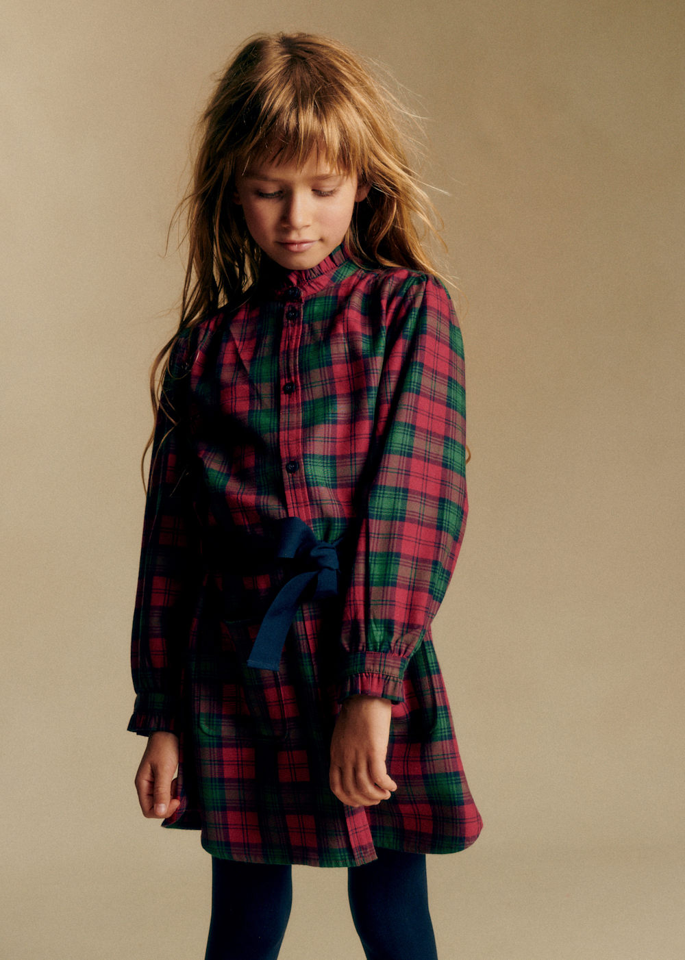 Salomé Dress - Red And Green Check