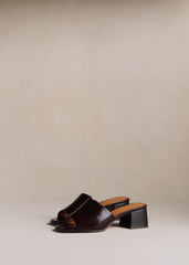 Doriane Mules - Vintage Chocolate