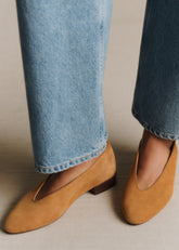 Matilda Low Ballerinas - Hazelnut