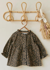 Adeline Blouse - Leopard Beige