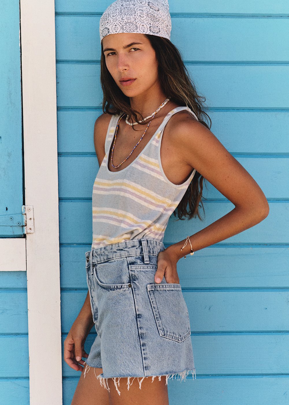 John Top - Pastel Blue Stripes