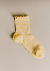 Vichy Socks - Pastel Yellow