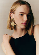Marie Earrings - Golden Natural