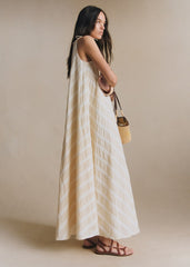 Ysara Dress - Ecru And Cream
