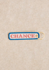 Embroidered Key Ring - Pink Chance