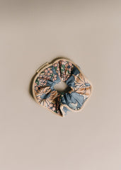 Meadow Blue Scrunchie - Meadow Blue Print