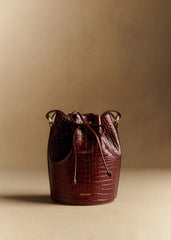 Farrow Mini Bag - Chocolate Crocodile Print