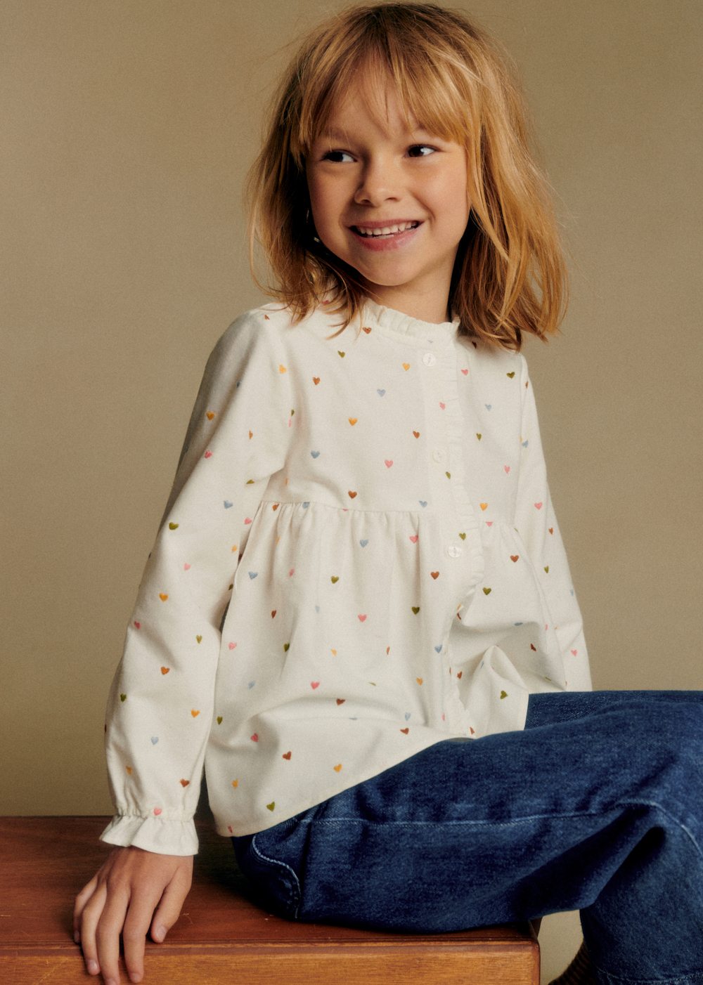 Adeline Blouse - White Multicoloured Embroidery