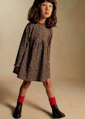Jade Dress - Leopard Beige
