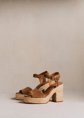 High Dorothée Sandals - Taupe Khaki