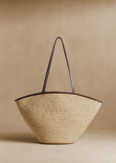 Maia Basket - Natural Choco Raffia