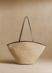 Maia Basket - Natural Choco Raffia