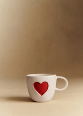 Appolline heart mug - Red