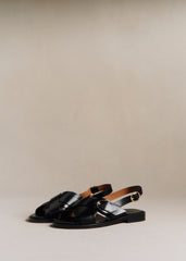 Low Blandine Sandals - Glossy Black