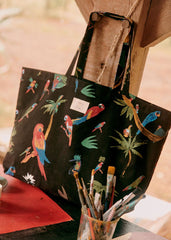 Totebag - Sézane x G-Kero - Black Multicoloured